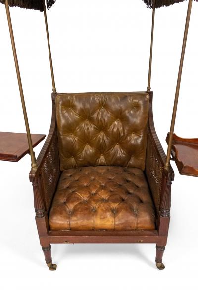 English Regency Canopy Library Arm Chair