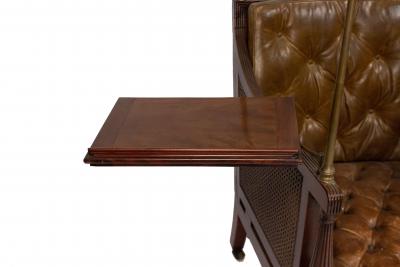 English Regency Canopy Library Arm Chair