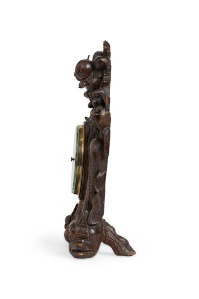 English Regency Carved Walnut Barometer
