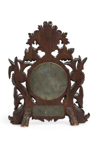 English Regency Carved Walnut Barometer