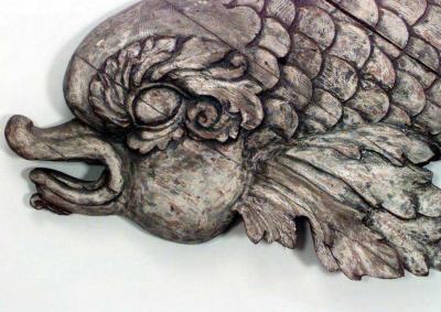 English Regency Dolphin Wall Plaque Pub Sign