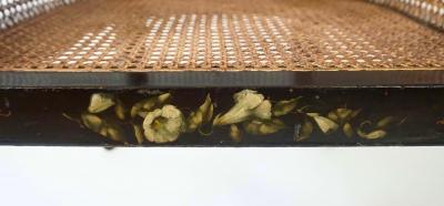 English Regency Faux Papier m ch Caned Bergere or Armchair circa 1830