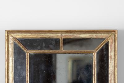 English Regency Giltwood Mirror with Divided Plate Rectangular Circa 1820