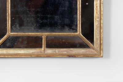 English Regency Giltwood Mirror with Divided Plate Rectangular Circa 1820