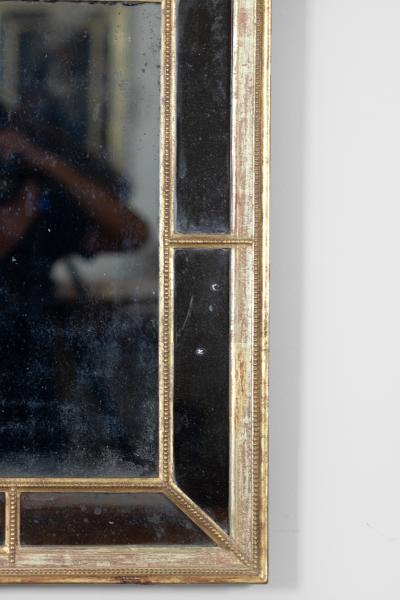 English Regency Giltwood Mirror with Divided Plate Rectangular Circa 1820