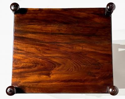 English Regency Gon alo Alves Low Etagere or Two Tier Stand with Drawer c 1815