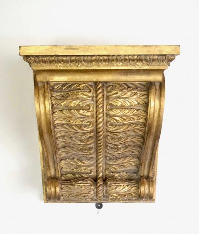 English Regency Large Scale Neoclassical Giltwood Wall Bracket circa 1825