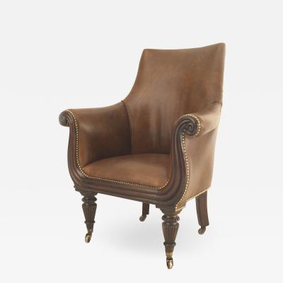English Regency Mahogany Arm Chair