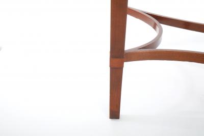 English Regency Mahogany Bow Front Inlaid Sideboard Server