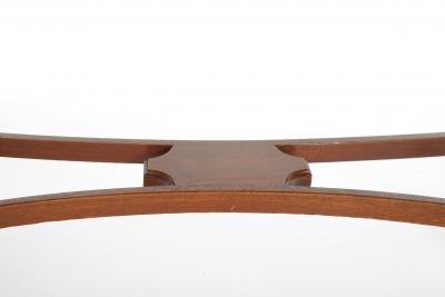 English Regency Mahogany Bow Front Inlaid Sideboard Server