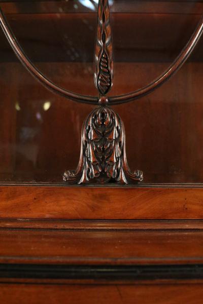 English Regency Mahogany Breakfront Cabinet