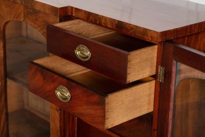 English Regency Mahogany Breakfront Sideboard