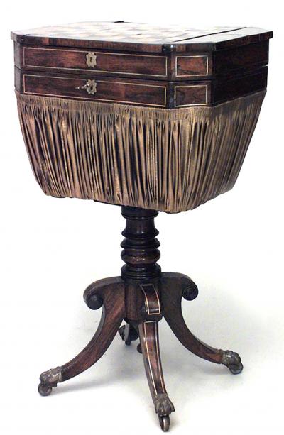 English Regency Mahogany Chess Checkers Game Table