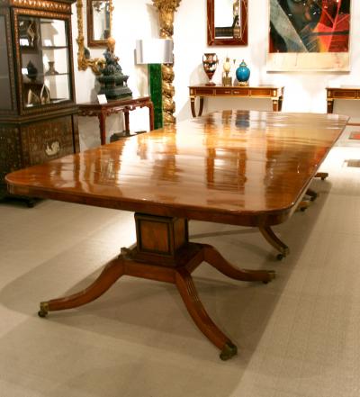 English Regency Mahogany Dining Table