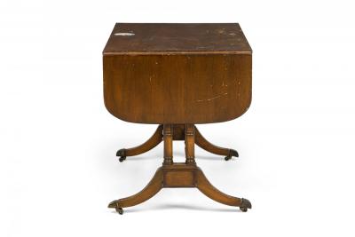 English Regency Mahogany Drop Leaf Console Sofa Table