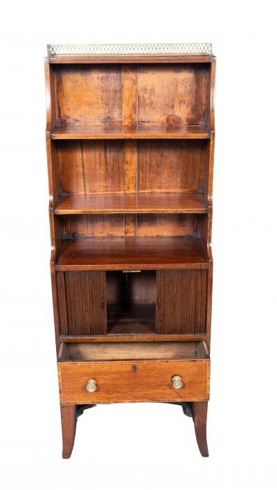 English Regency Mahogany Dwarf Bookcase