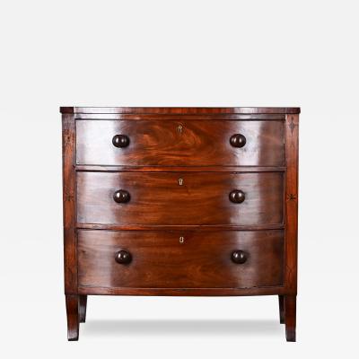 English Regency Mahogany Inlay Chest