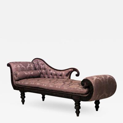 English Regency Mahogany Recamier