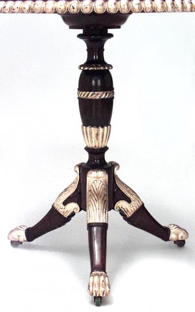 English Regency Mahogany Round End Table