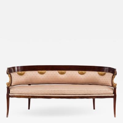 English Regency Mahogany Settee