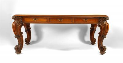 English Regency Mahogany Table Desk