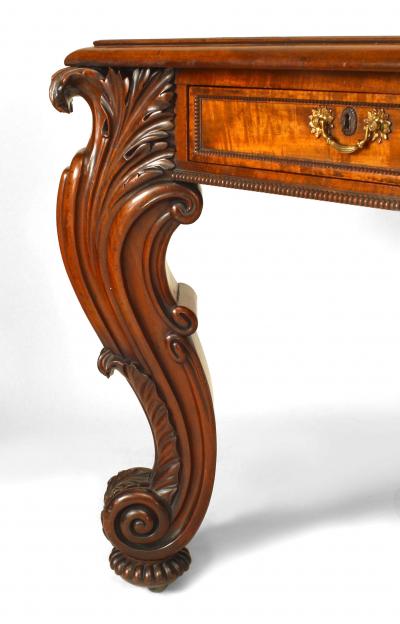 English Regency Mahogany Table Desk