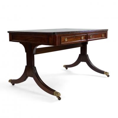 English Regency Mahogany Writing Desk