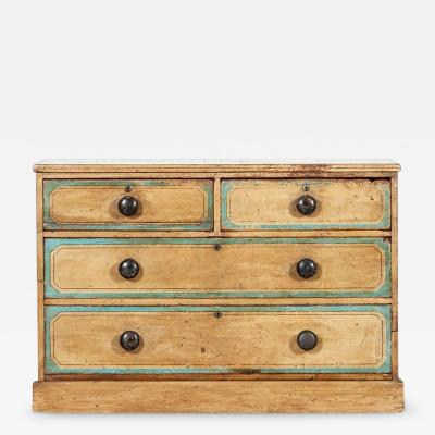 English Regency Painted Pine Chest Drawers