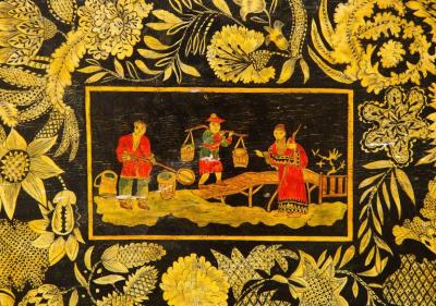 English Regency Penwork Box