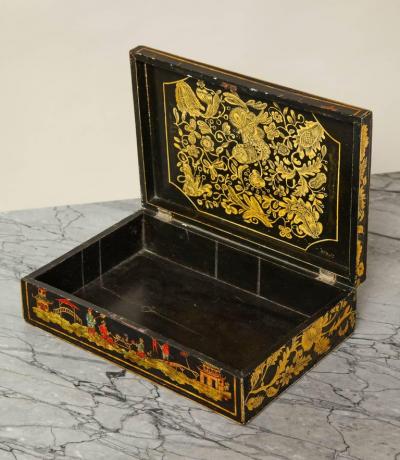 English Regency Penwork Box