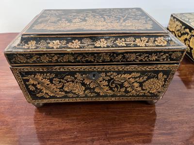 English Regency Penwork Box circa 1815
