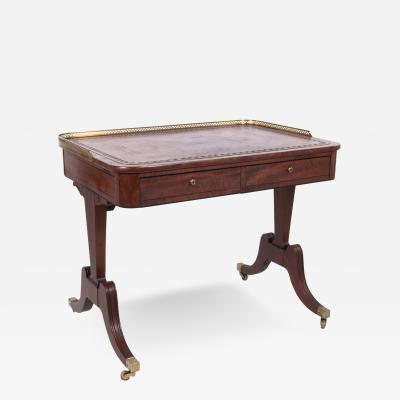 English Regency Period Mahogany Writing Table Circa 1820 