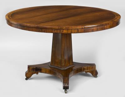 English Regency Rosewood Center Table