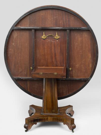 English Regency Rosewood Center Table