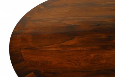 English Regency Rosewood Center Table with Gilt Paw Feet