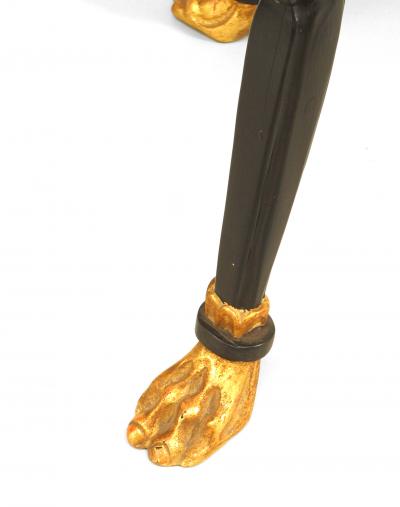 English Regency Rosewood and Gilt End Tables