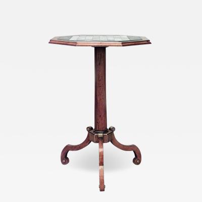 English Regency Satinwood Chess Checkers Game Table