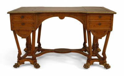 English Regency Satinwood Desk