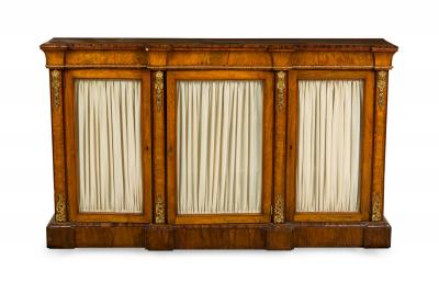 English Regency Sideboard with 3 Glass Doors