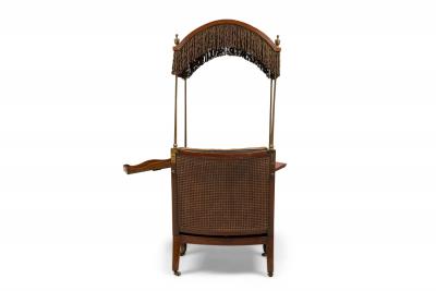 English Regency Style Canopy Library Arm Chair