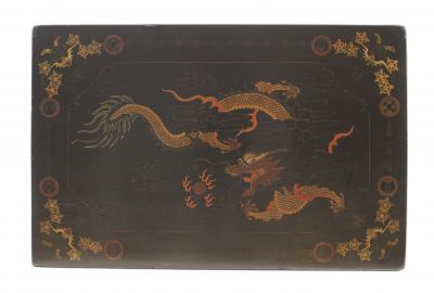 English Regency Style Chinoiserie Decorated Nest of 3 Tables