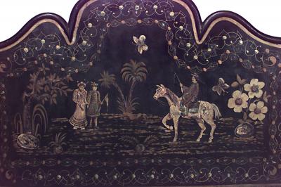 English Regency Style Chinoiserie Full Bed