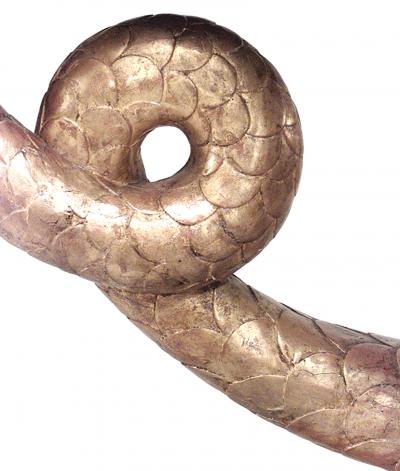 English Regency Style Gilt Dolphin Console Table