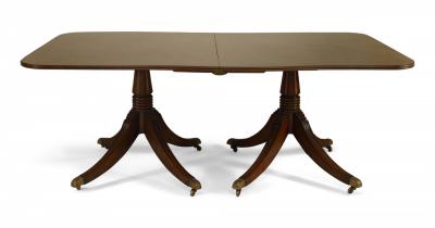English Regency Style Mahogany Dining Table