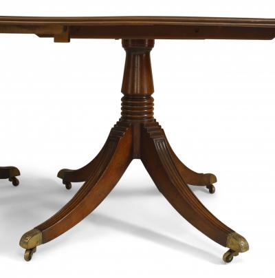 English Regency Style Mahogany Dining Table