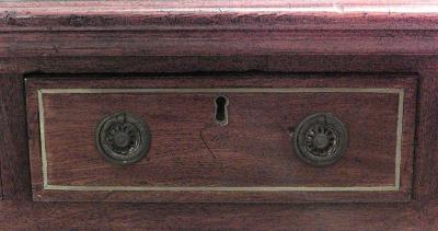 English Regency Style Mahogany Library Writing Desk