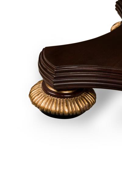 English Regency Style Mahogany Round Center Table