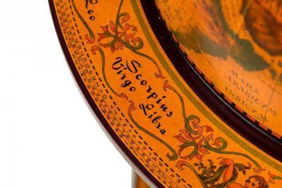 English Regency Style Novelty Mounted Globe Bar