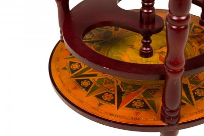 English Regency Style Novelty Mounted Globe Bar
