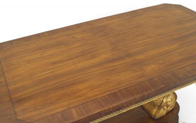 English Regency Style Rosewood Dolphin Center Table